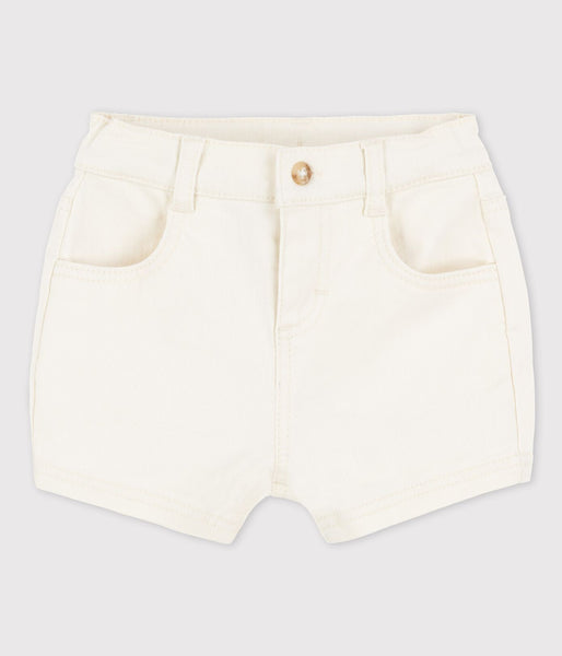 Short en denim bébé beige avalanche