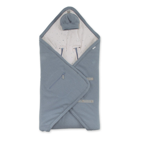 BISIDE 0-12m blue jeans pady waffle + jersey bio