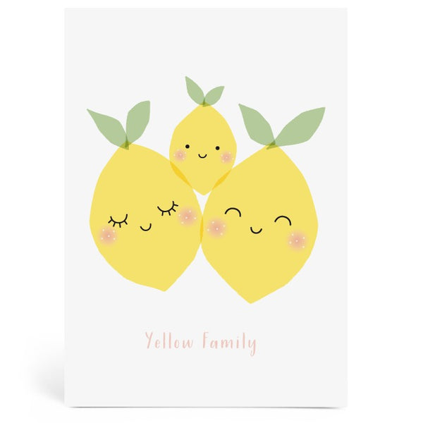 Grande carte Yellow Family