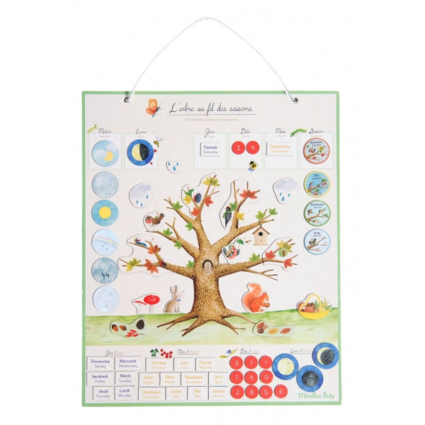Calendrier magnétique  - Le Jardin du Moulin