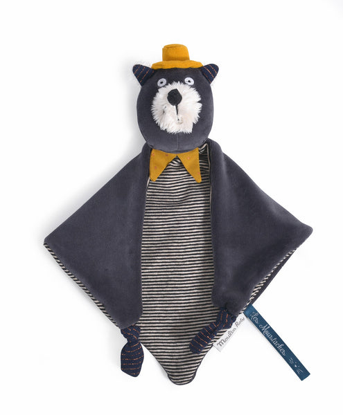 Doudou chat gris Alphonse - Les Moustaches