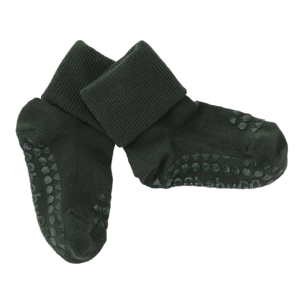 Chaussettes antidérapantes GoBabyGo Bambou - Forest Green