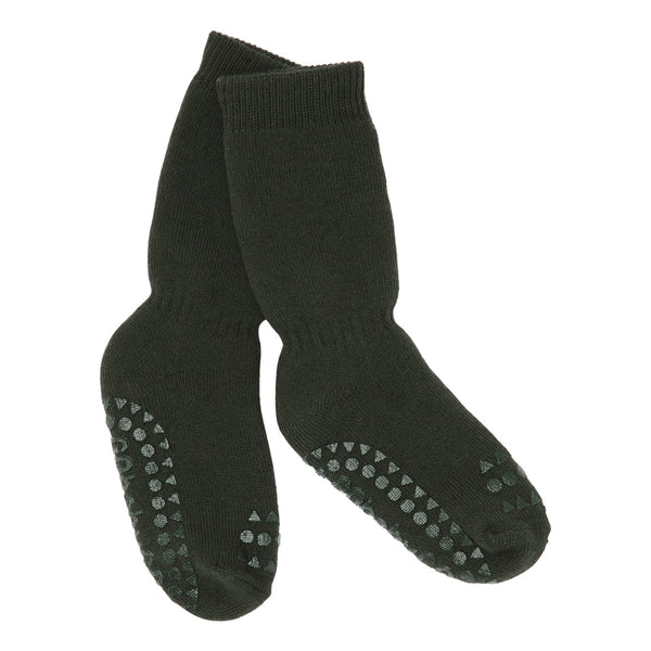 Chaussettes antidérapantes GoBabyGo - Forest Green