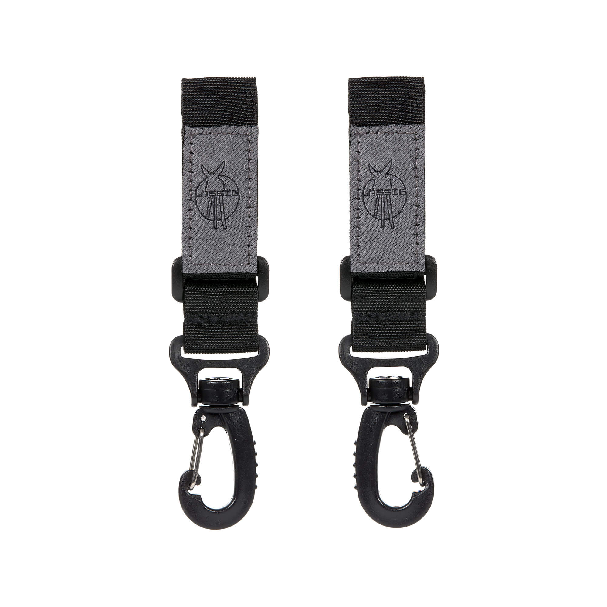 Crochets attache poussette noir
