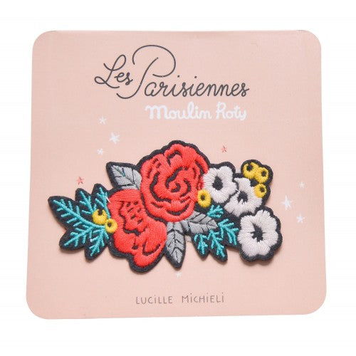 Patch brodé fleurs - Les Parisiennes
