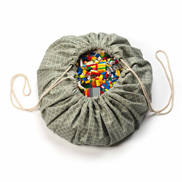 Sac de jeux Organic - Grid Green