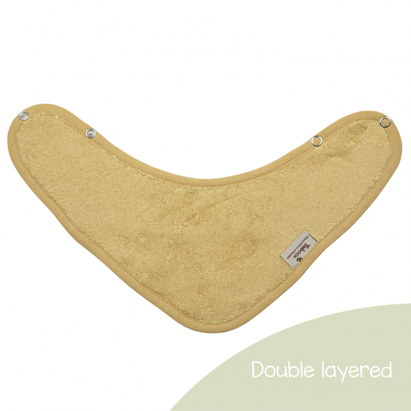 Bavoir Bandana bambou double épaisseur