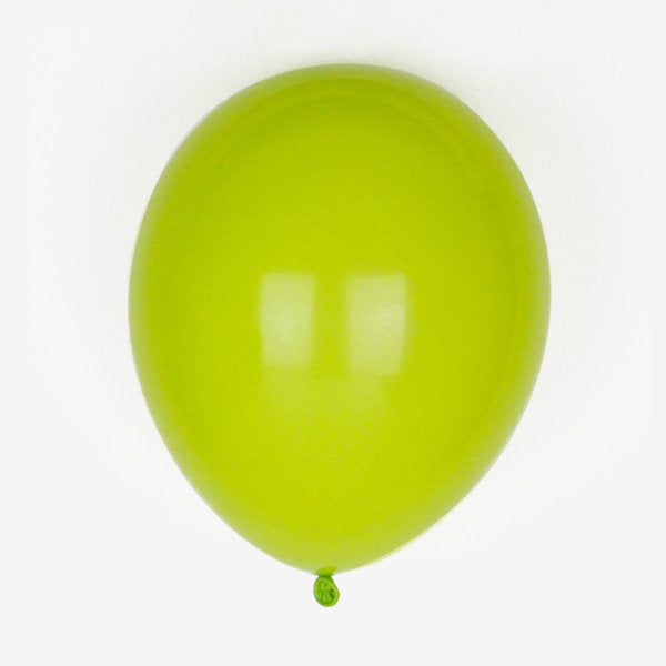 10 ballons de baudruche vert clair