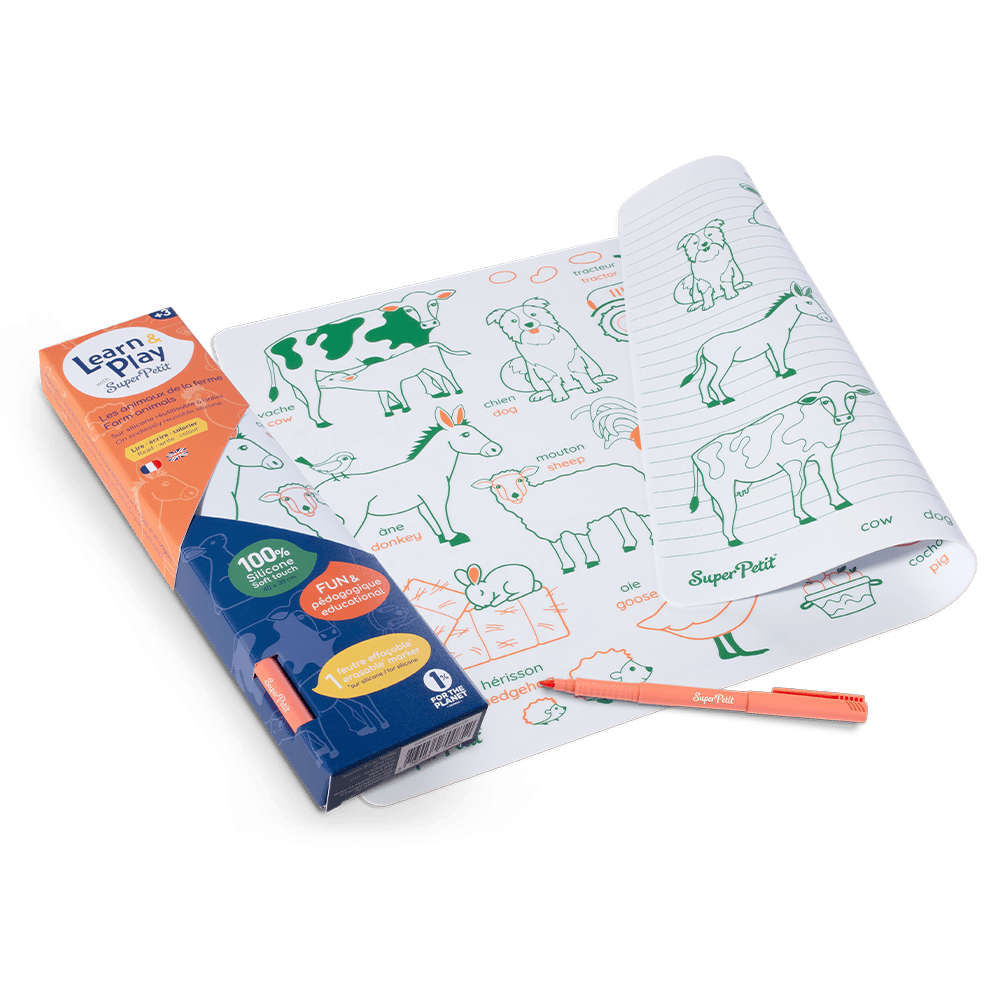 Les animaux de la ferme - silicone réversible