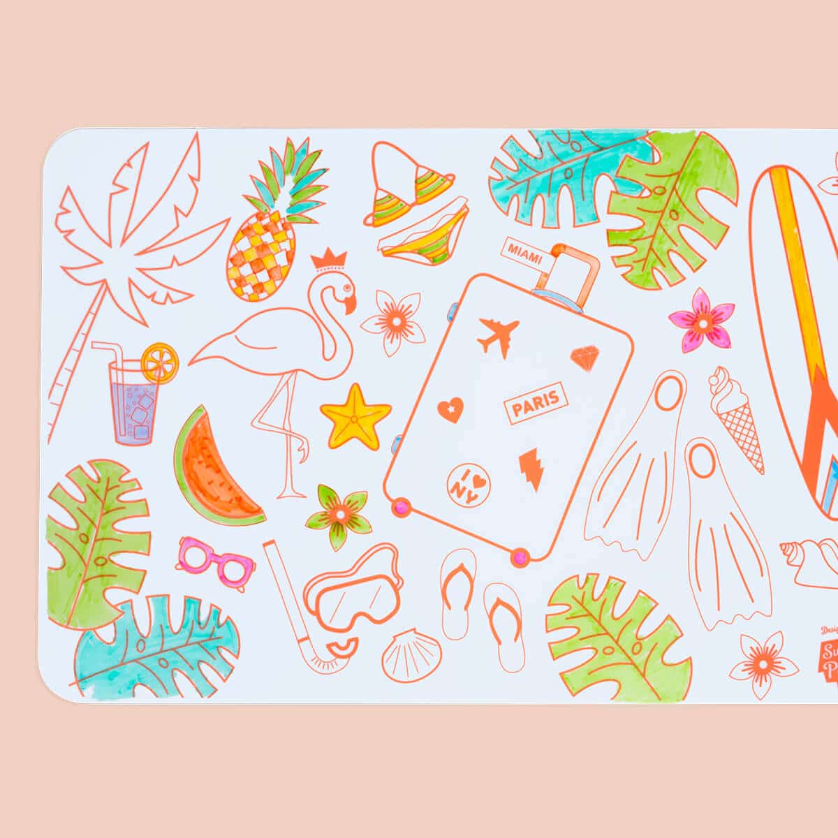 Mini Playmat silicone + feutres - Floride