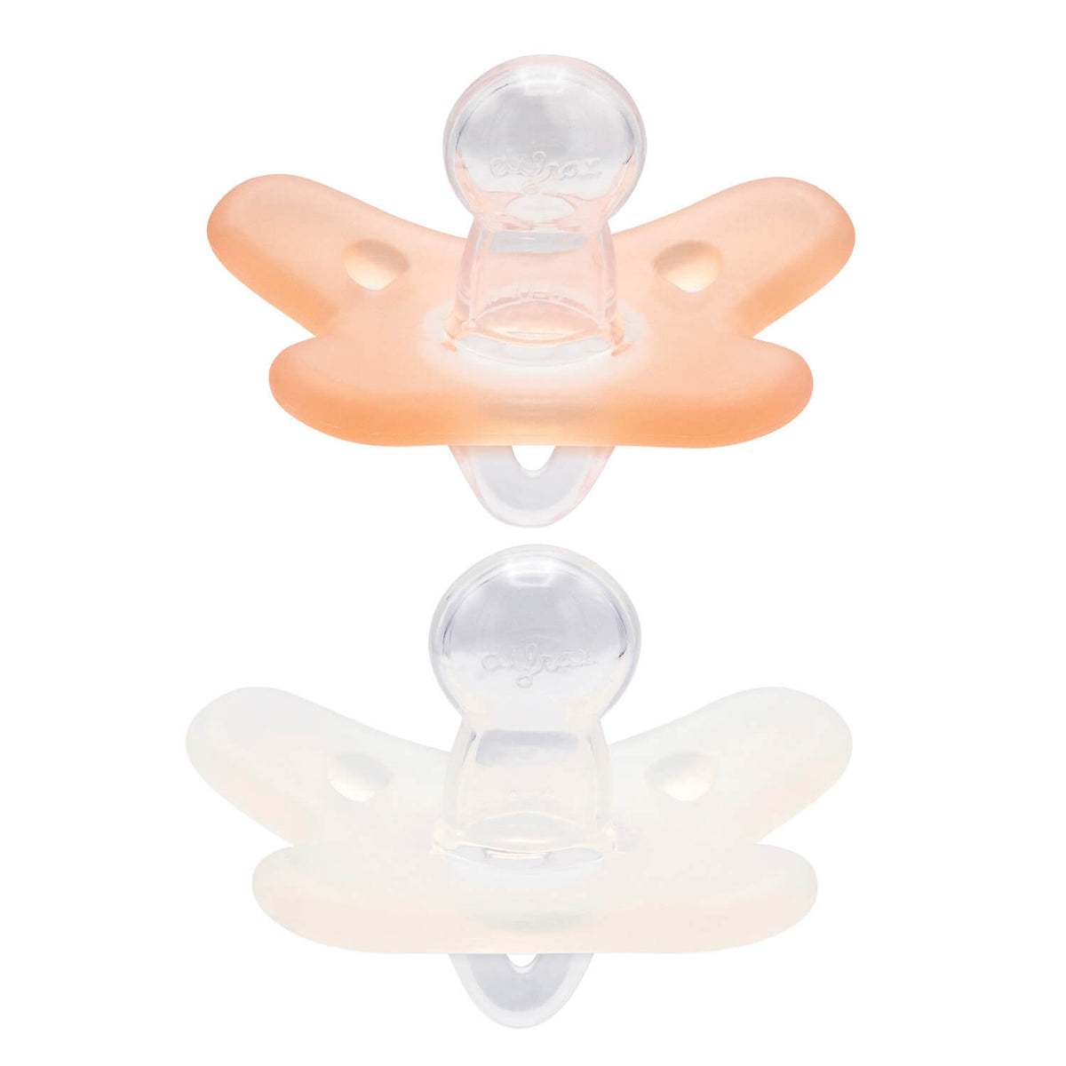 Lot de 2 sucettes 0-6m Natural silicone