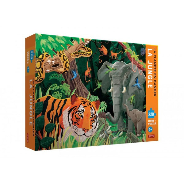 Livre Puzzle - La planète en danger: la jungle