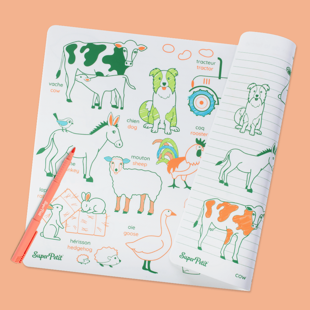 Les animaux de la ferme - silicone réversible