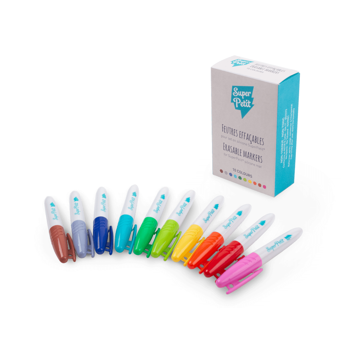 Boite de 10 feutres effaçables pour silicone