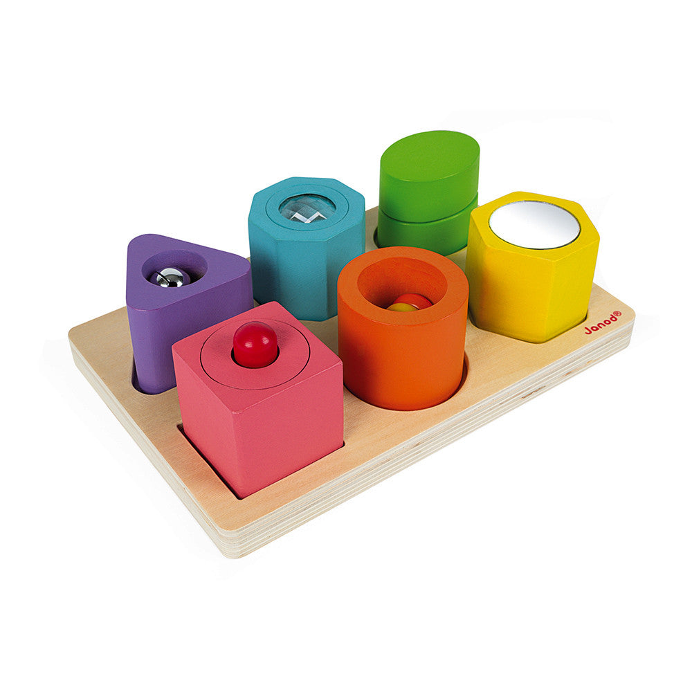 Puzzle 6 cubes sensoriels I wood