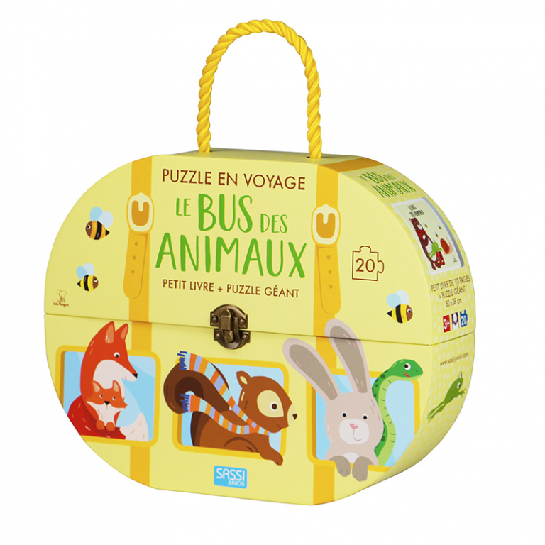 Puzzle de voyage - Le bus des animaux