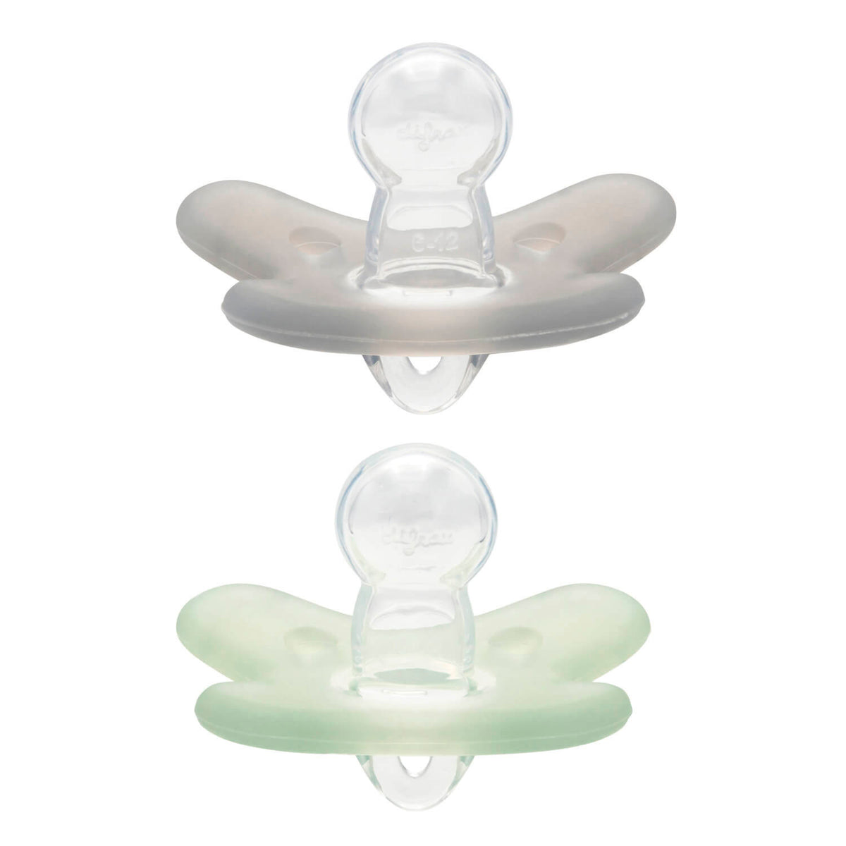 Lot de 2 sucettes 6-12m Natural silicone