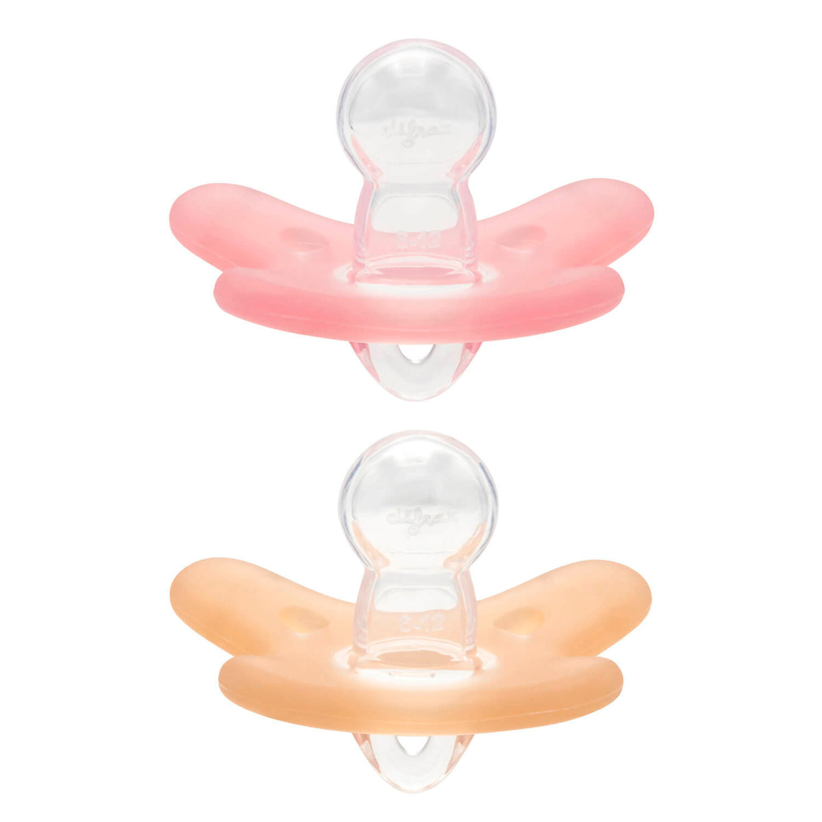 Lot de 2 sucettes 6-12m Natural silicone