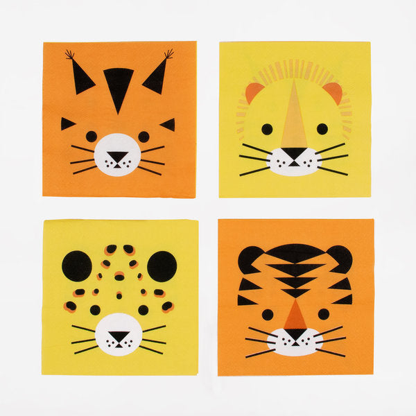 Serviettes en papier Mini Félins