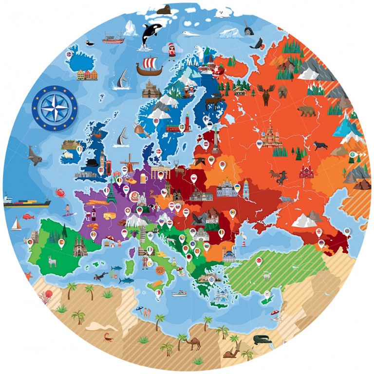 Livre Puzzle - L'Europe